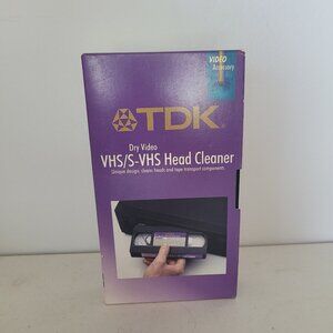 Video Accessory TDK Wet video VHS/S-VHS Head Cleaner Unique Design